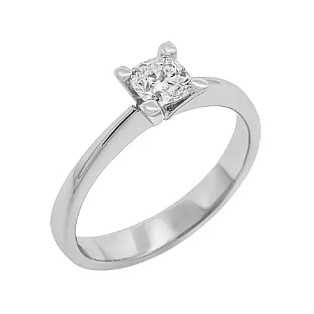 Μονόπετρο δαχτυλίδι 18κ με διαμάντι  cuchion 0.50ct με πιστοποίηση GIA. RD15988