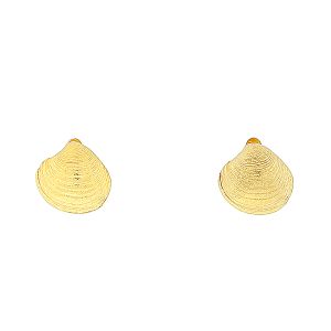 Χρυσά χειροποίητα σκουλαρίκια κοχύλια σε 14 καράτια.SK12679