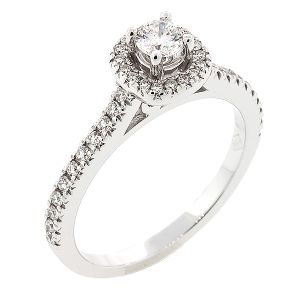Λευκόχρυσο δαχτυλίδι μονόπετρο 18 καράτια με διαμάντι 0.33ct F IF ΠΙΣΤΟΠΟΙΗΣΗ IGI. RD12465