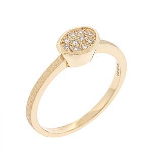 Χειροποίητο δαχτυλίδι χρυσό σε 18 καράτια με διαμάντια. RΚ18115