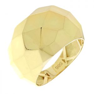 Χρυσό  δαχτυλίδι με ιδιαίτερο σχεδιασμό σε 14 καράτια.RZ18215