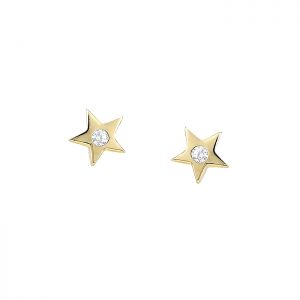 Σκουλαρίκια χρυσά αστέρια σε 14 καράτια SK19531