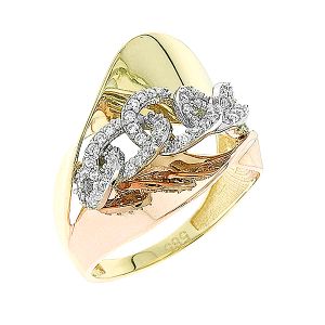 Εντυπωσιακό χρυσό δαχτυλίδι με ζιργκόν σε 14 καράτια. RZ5655