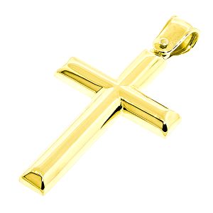 Χρυσός κλασικός σταυρός σε 18 καράτια. CRA0745