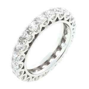 Λαμπερό ολόβερο λευκόχρυσο δαχτυλίδι σε 14 καράτια με ζιργκον RΖ16091