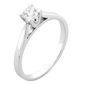 Λευκόχρυσο δαχτυλίδι μονόπετρο 18 καράτια με διαμάντι 0.40ct F IF ΠΙΣΤΟΠΟΙΗΣΗ IGI. RD18914
